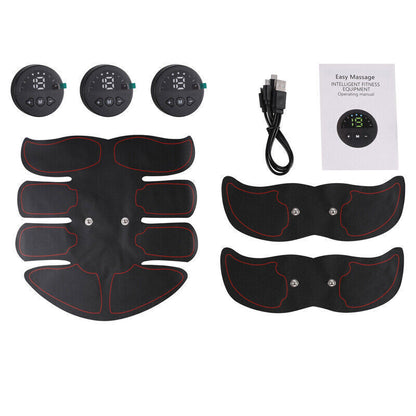 Ab Stimulator EMS Toner Massager Abdominal Trainer Muscle Fitness Body Exercise