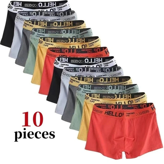 Calzoncillos Bóxer De Alta Elasticidad Para Hombre Ropa Interior Masculina
