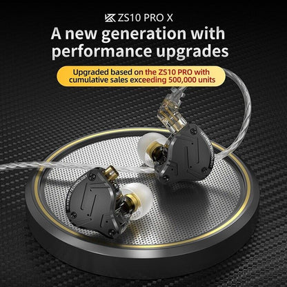 KZ ZS10 PRO X Earphones 5 Driver In-Ear Monitors Headphone