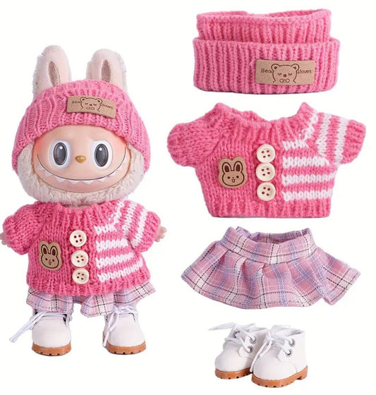 POP MART LABUBU Outfit The Monsters Plush Doll Replacing Clothes  Set No Doll
