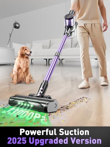 Cordless Vacuum Cleaner, 33Kpa 10-in-1 Stick Vacuum with Extra-Long Hose, Anti
