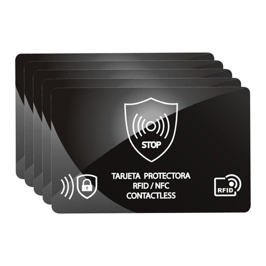 5x RFID Blocking Sleeves Credit Card Protector Holders Theft Protection Secure