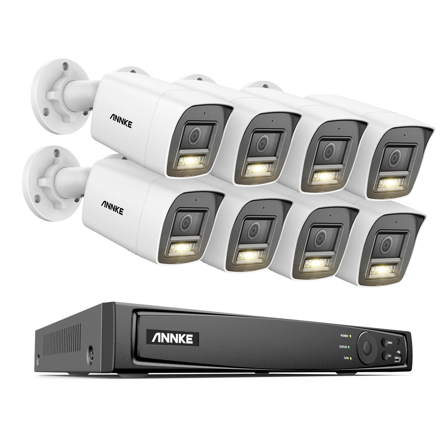 ANNKE 12MP 8CH 16CH NVR 4K Audio PoE Security Camera System Outdoor Full Color