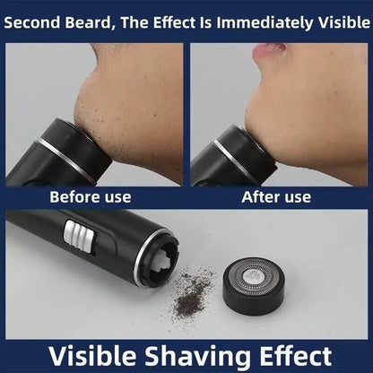 Electric Razor Men Usb Rechargeable Wet Dry One Button Beard Shaving Machine New