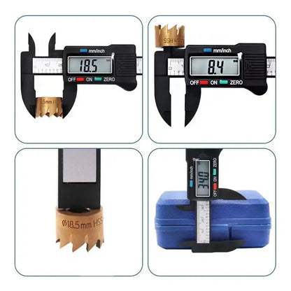 6" 150mm Digital Caliper Micrometer LCD Gauge Vernier Electronic Measuring Ruler