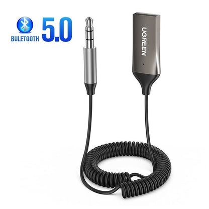 UGREEN Bluetooth Receiver 5.0 Aux 3.5mm USB Adapter Wireless Receiver For Car BT