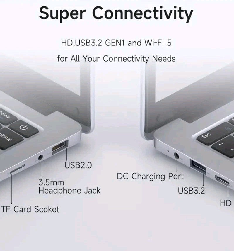RNRUO 14 Inch Ultra-thin Affordable High-definition 2-in-1 Laptop 16gb 1TB N5095