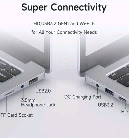 RNRUO 14 Inch Ultra-thin Affordable High-definition 2-in-1 Laptop 16gb 1TB N5095