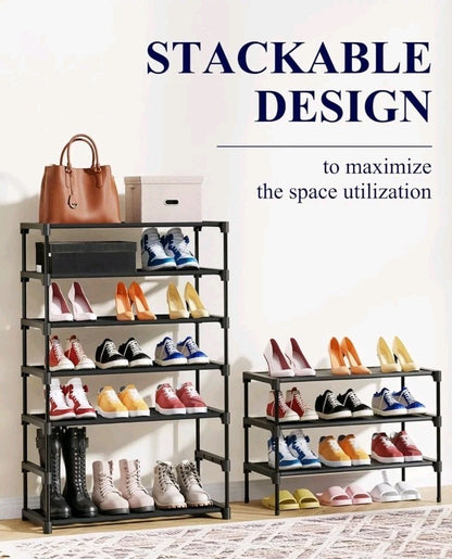 Kitsure Shoe Rack - Premium Non-Woven Shoe Rack Shelf, Shoe Organizer for Closet