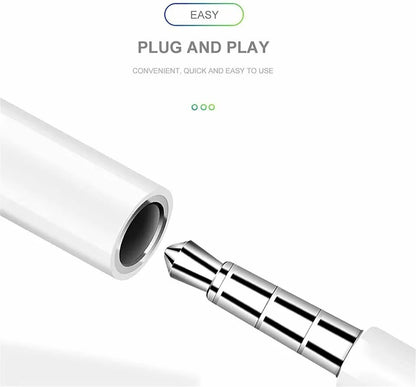 1-3PCS For iPhone Headphone Adapter Jack 8Pin to 3.5mm Aux Cord Dongle Converter