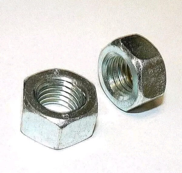 M18 x 2.5 Metric Hex Nuts - Class 8 - Zinc Plated - Lot of 10 Pcs.