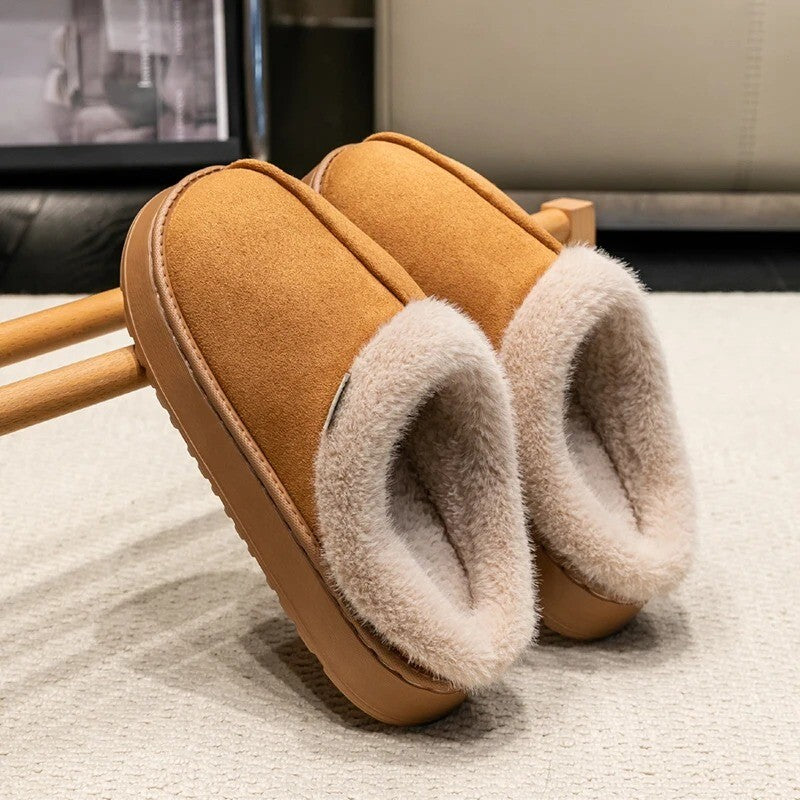 Cosy Fluffy Slippers - Soft Plush Indoor Shoes for Women Winter Warm Comfy Wear