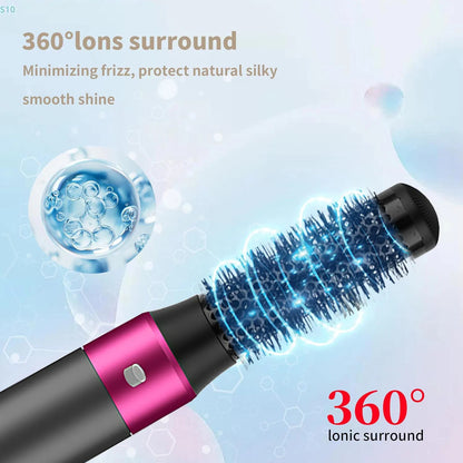 5 In 1 Hair Dryer Brush Kit, Blow Dryer Brush For Drying, Straightening, Volumiz