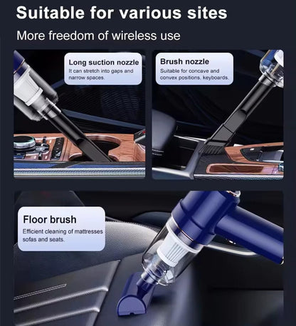 Lightweight Portable Vacuum Cleaner - 9000Pa Strong Suction Ideal for Cars