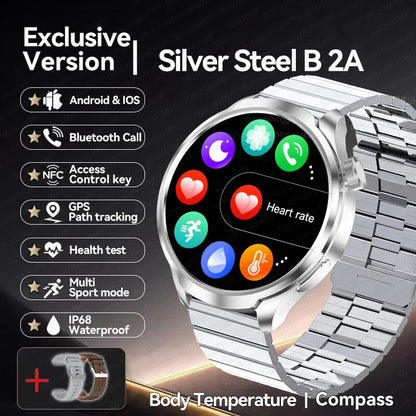 New HUAWEI GPS Sports smartwatch 1.85 AMOLED Screen Bluetooth Call SmartWatchs.