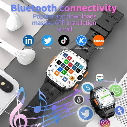 4G Android Smart Watch 2G 16G/64G ROM GPS SIM Card WiFi Dual Camera Smartwatch