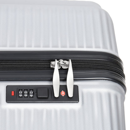 20&24&28" Luggage Travel Set Bag ABS Trolley Hard Shell Suitcase w/Lock 3Pcs