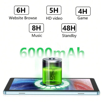 10" Android 13 Tablet, 6GB RAM, 64GB ROM, Dual Camera, GPS, 6000mAh, WiFi