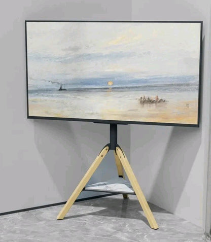 Tripod TV Stand for 40-75” LED LCD Flat Screen Height Adjustable Floor TV Stand