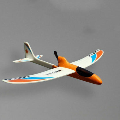 RC Glider Hand Throwing Airplanes Electric Capacitor Educational Toy For Kids