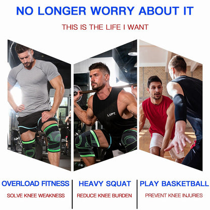 Knee Sleeves Compression Brace Support Sport Joint Injury Pain Arthritis Belt US