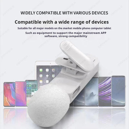 New Wireless Lavalier Microphone Portable Audio Video Recording Mini Microphone