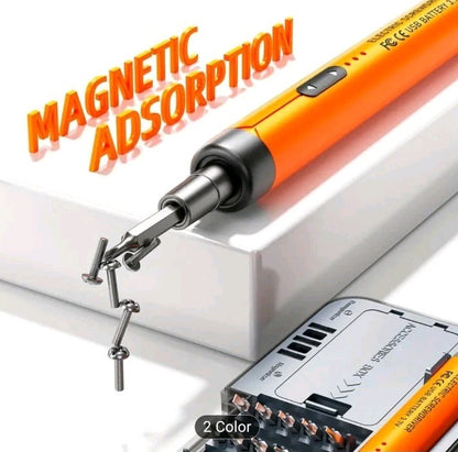 46-in-1 Small Precision Electric Screwdriver, Silent, Durable,  Orange