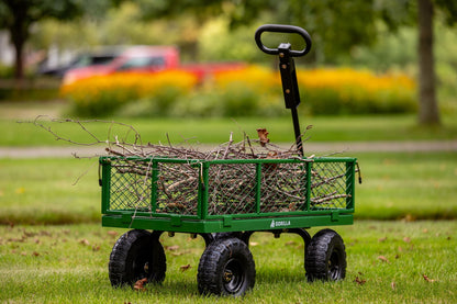 Carts 400 lb. Capacity Steel Utility Garden Landscape Cart,32 in x 18 in