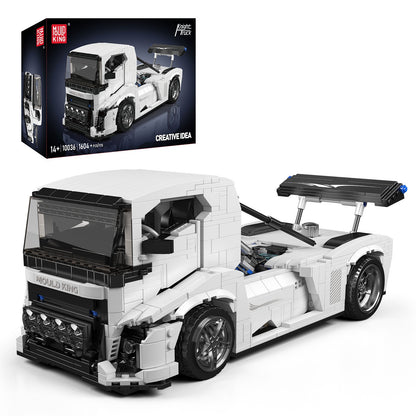 Mould King 10036 Knight Truck Static Vehicle Model Building Block Toy 1604 Piece