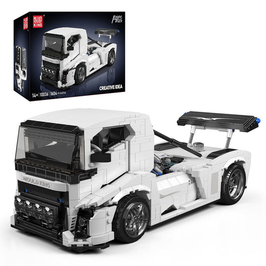 Mould King 10036 Knight Truck Static Vehicle Model Building Block Toy 1604 Piece