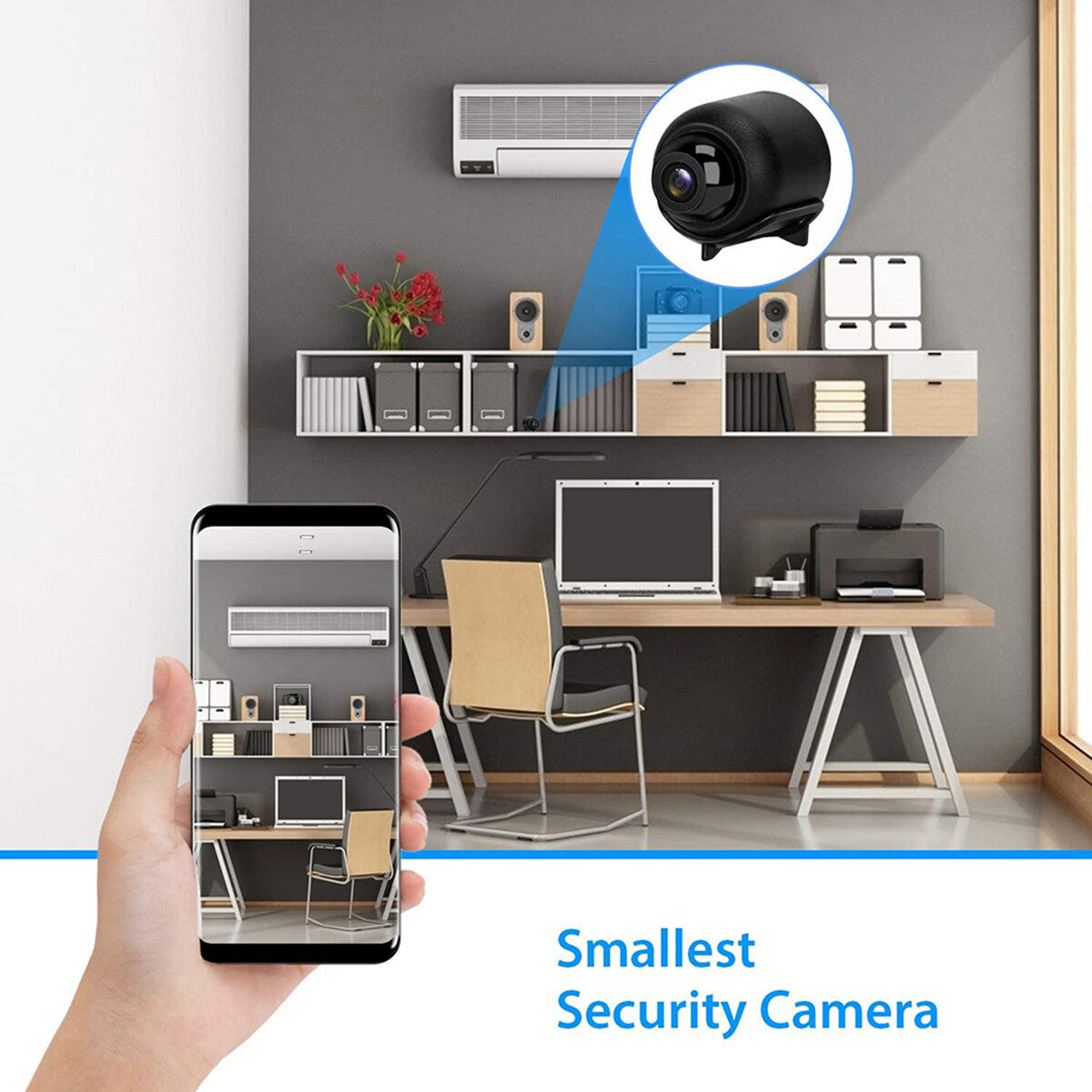 1080P Mini Camara Oculta Espia De Seguridad WiFi Inalambrica Con Audio y Video