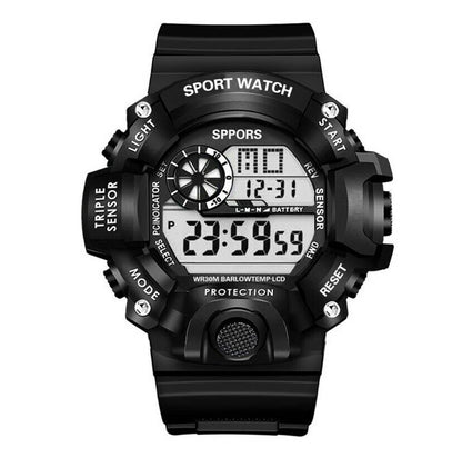 Men's Watches Military Army Sports Digital LED Shockproof Watch Alarm Stopwatch