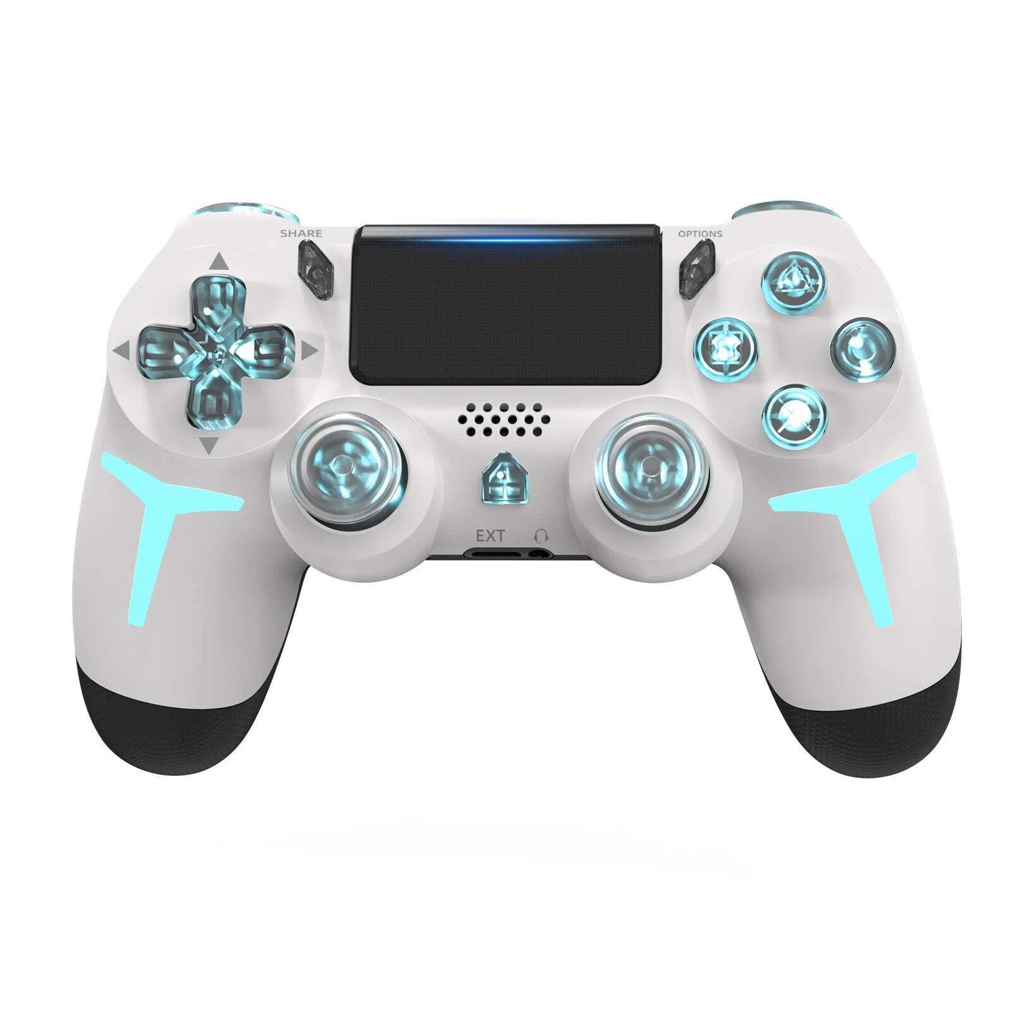 RGB Light Wireless Game Controller For PS4 PS3 Console Computer PC LED Bluetooth