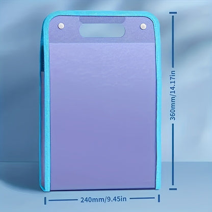 A4 Folder Vertical File Manager Handle Extended Waterproof Portable13 Pocket
