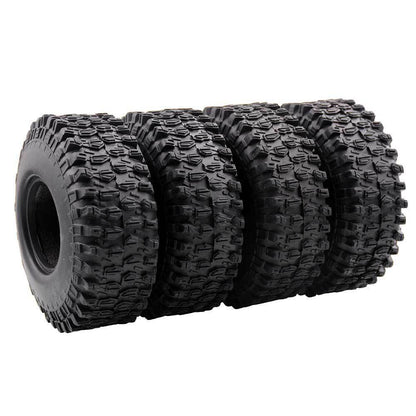 4PCS 1.9 Inch 108/120MM RC Crawler Tires For 1/10 SCX10 90046 D90 RC4WD TRX-4