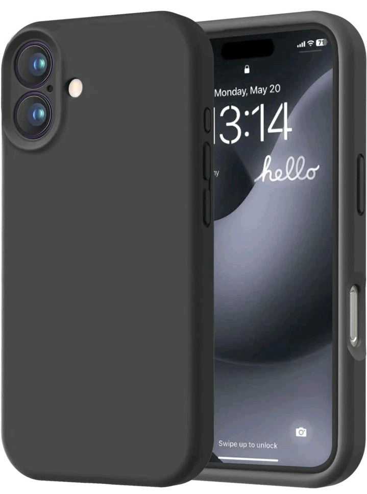 For iPhone 16 6.1inch Case Premium Soft Rubber Silicone Cover