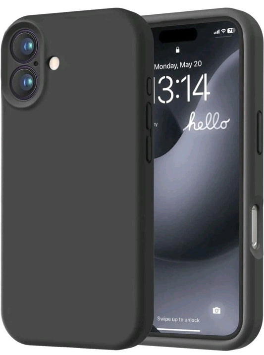 For iPhone 16 6.1inch Case Premium Soft Rubber Silicone Cover
