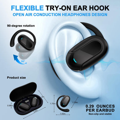 Translation Earbuds Real Time,Ai Language Translation Headphones,Open-Ear Tra...
