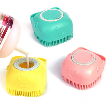 Silicone Dog Bath Massage Gloves Brush Pet Cat Bathroom Cleaning Tool Comb Brush