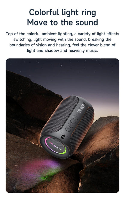 Powerful Bluetooth Speaker, Bass Wireless,LED Light, Outdoor Speakers, Subwoofer