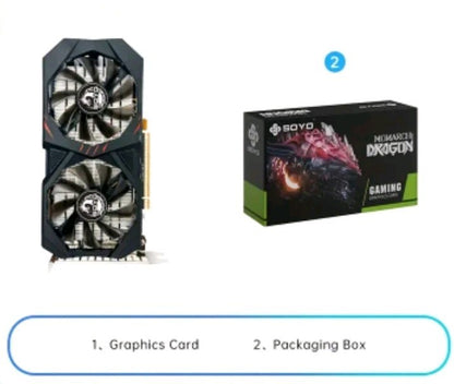 SOYO AMD RX 6600mG 8GB GDDR6 128Bit PCI-E 4.0×8 8Pin Radeon GPU, Display Port