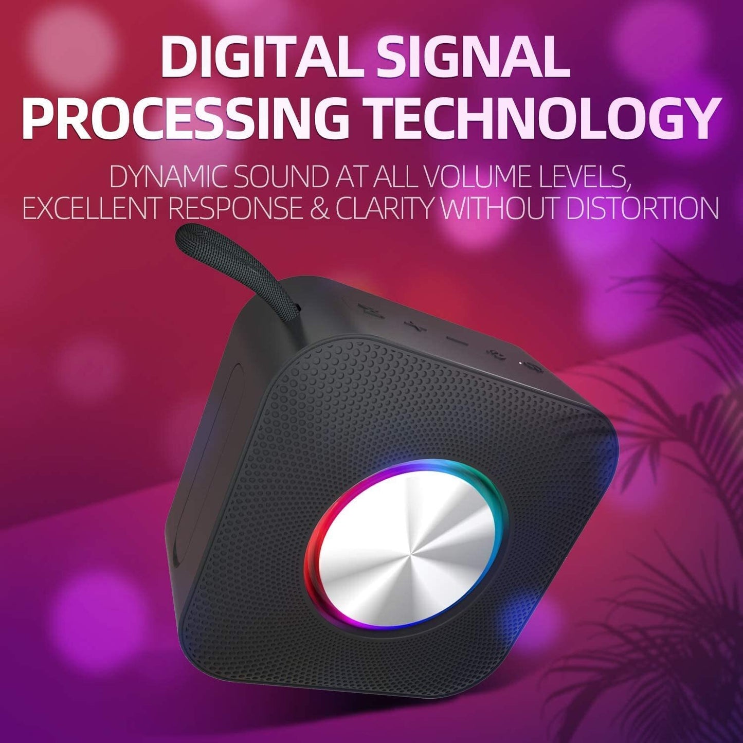 EDUPLINK Waterproof Bluetooth Speaker - Portable, Small with Loud Volume RGB