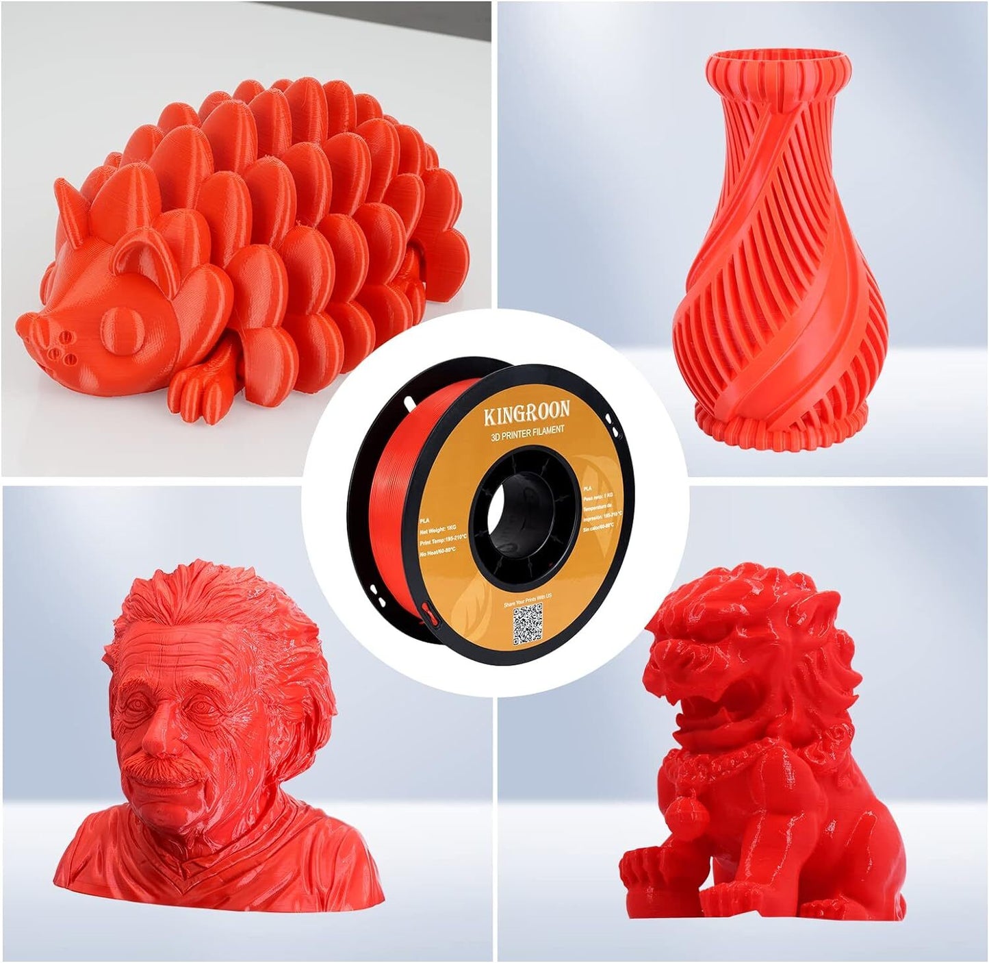 【Buy 6 Get 4 Free】3D Printer PLA PETG 1.75mm Filament FDM Bundle Spools 1KG Mix