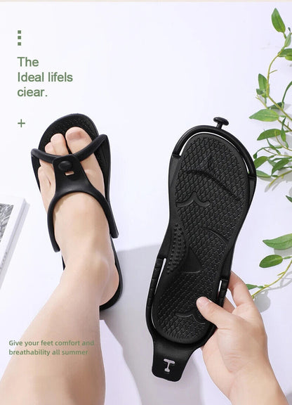 Folding Slippers Trip Travel Portable Slides Light Homestay Bathing Beach Shoes