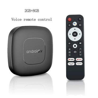Android 13 TV Box 4K - Allwinner H313, Netflix, Voice Remote, Dual-Band WiFi