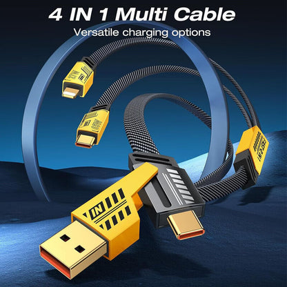 120W Fast Type C Wall Charger 4-in-1 Fast Cable For Samsung A16 A06 A15 A35 A55