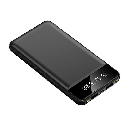 10000mAh Power Bank Dual USB Slim External Battery Pack Charger with LCD Display