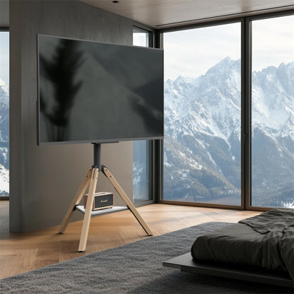 Universal Corner TV Stand with Shelf Height Adjustable Swievel TV Stand 40-75 in