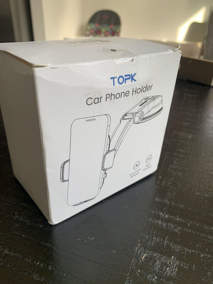 "TOPK D38-C Car Phone Holder: Adjustable Mount for Dashboard"