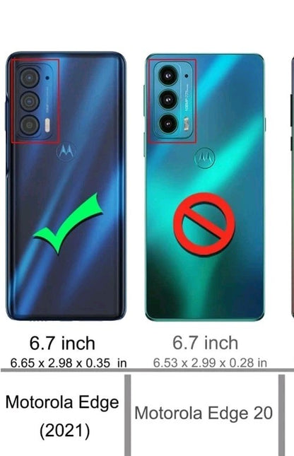 For Motorola Edge 2021 Case Phone Cover + Glass